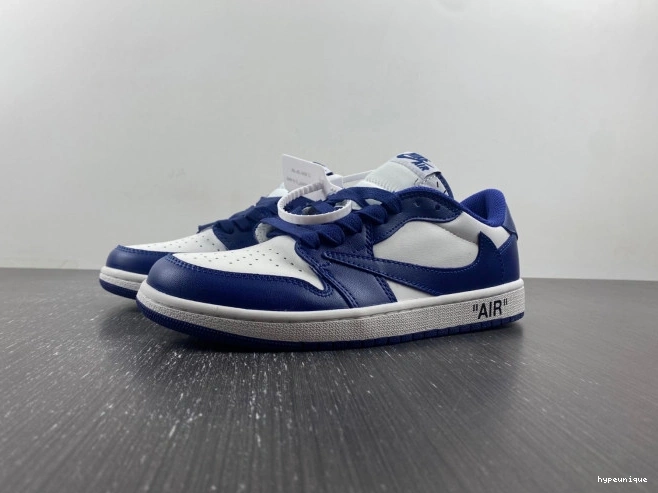HYPE AIR JORDAN OFF-WHITE CUSTOM TRAVIS SCOTT 1 X DM7890-101 X 0704
